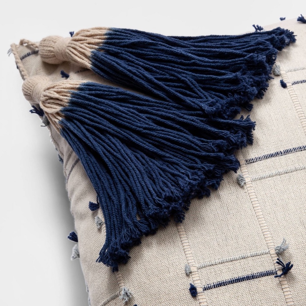 Opalhouse square washed textured throw pillow blue - Picture 3 of 8